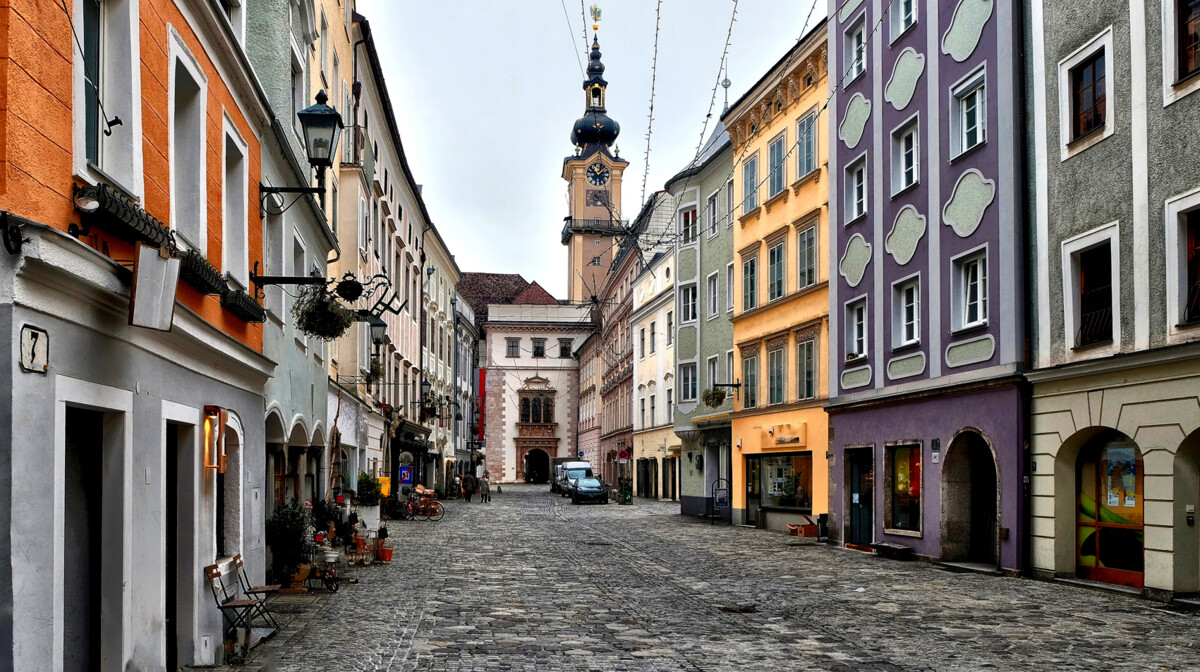 Austrija. Linz zimi