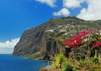 Najveća europska morska stijena Cabo Girao i cvijeće, putovanje Madeira