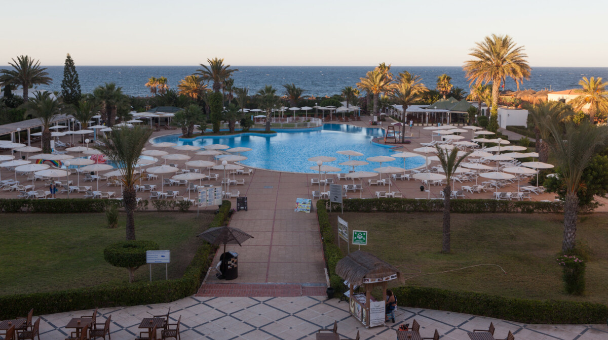 Tunis, Port El Kantaoui, El Mouradi Palm Marina, pogled na bazen