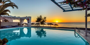 Santorini ljeto, Kamari, Hotel Sigalas Exclusive, bazen