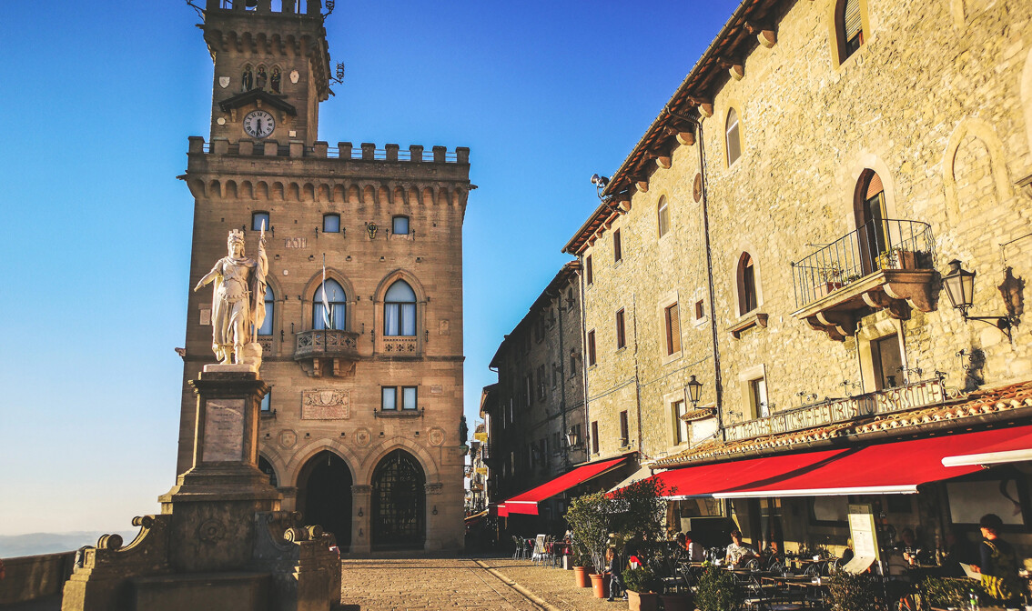 San Marino square of Palazzo Pubblico - Repubblica di San Marino