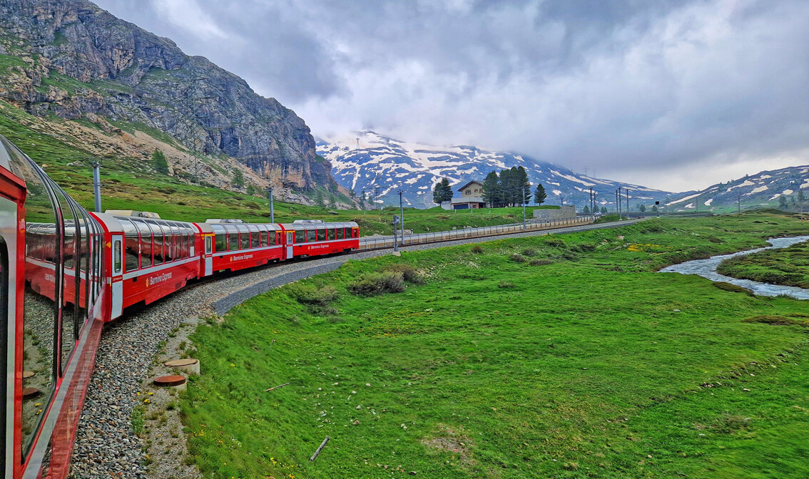 S putovanja Švicarska Alpskom željeznicom Bernina
