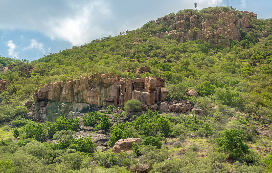 Bocvana, brdo iznad grada Gaborone