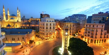 Bejrut, panorama grada noću, putovanje u Libanon, grupni polasci, daleka putovanja