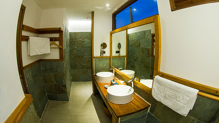Maldivi putovanje, The Barefoot Eco Hotel, seaside room, kupaonica