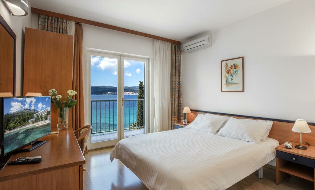 Hotel Orsan, Orebić, dvokrevetna soba, balkon, morska strana