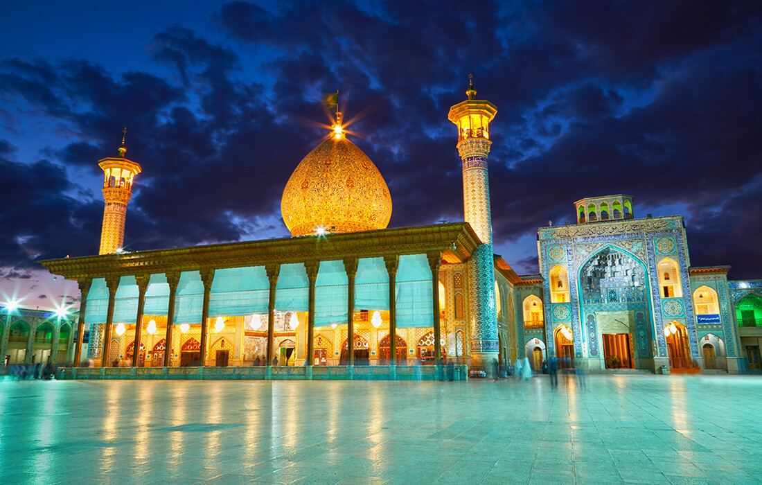 Iran, Shiraz, džamija i mauzolej Shah Cherag, putovanje u Iran, vođena tura, putovanje s pratiteljem