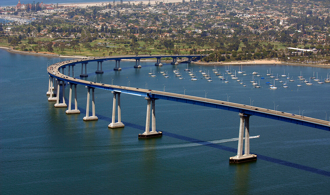 Most na Coronado, putovanje San Diego, putovanje Kalifornija, zapad Amerike, daleka putovanja