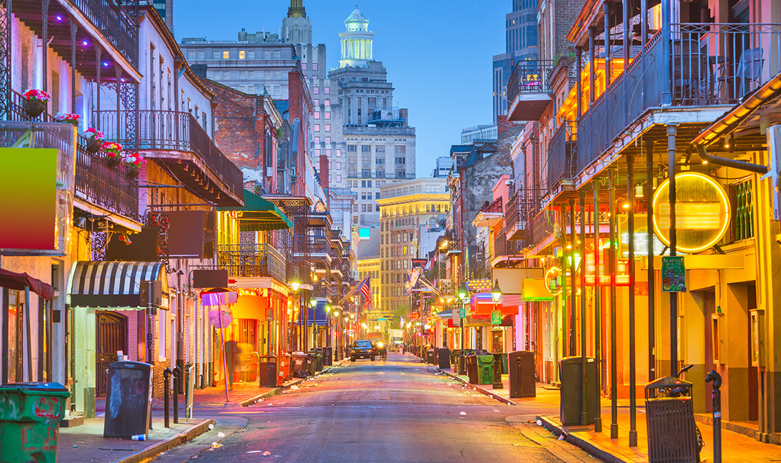 New Orleans, Bourbon Street, tura SAD-om, vođene ture, garantirani polasci