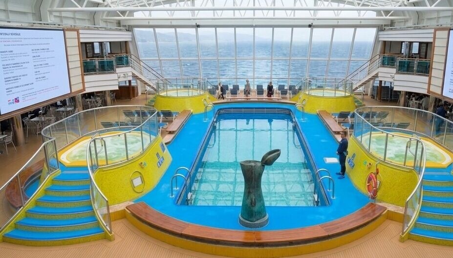 luminosa inside pool