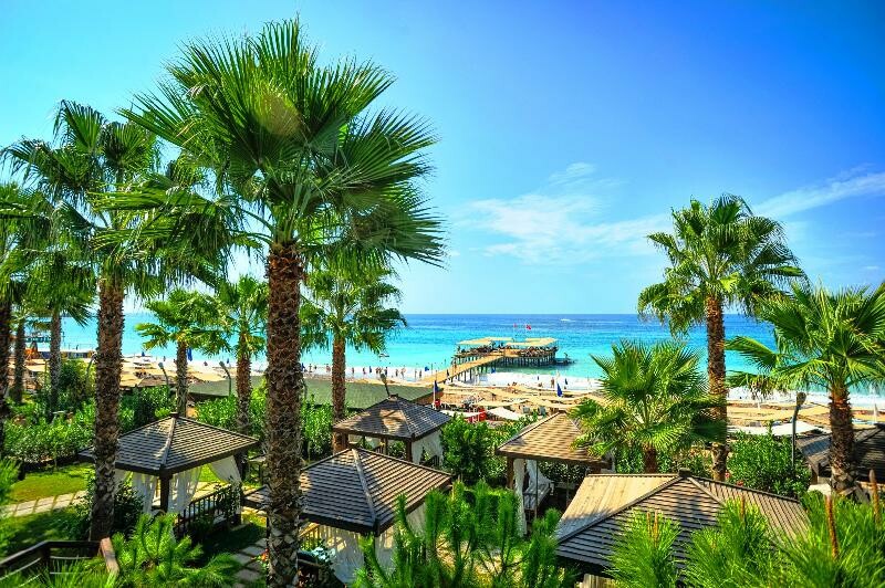 Antalya zrakoplovom,  Hotel Mukarnas spa & resort, pogled na more