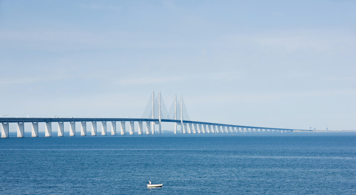 Oresundski most povezuje gradove Kopenhagen i Malmö 