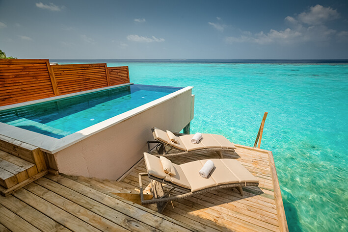 villa na vodi maldivi, Maldivi, Kudafushi Resort & Spa, Water Villa with Pool