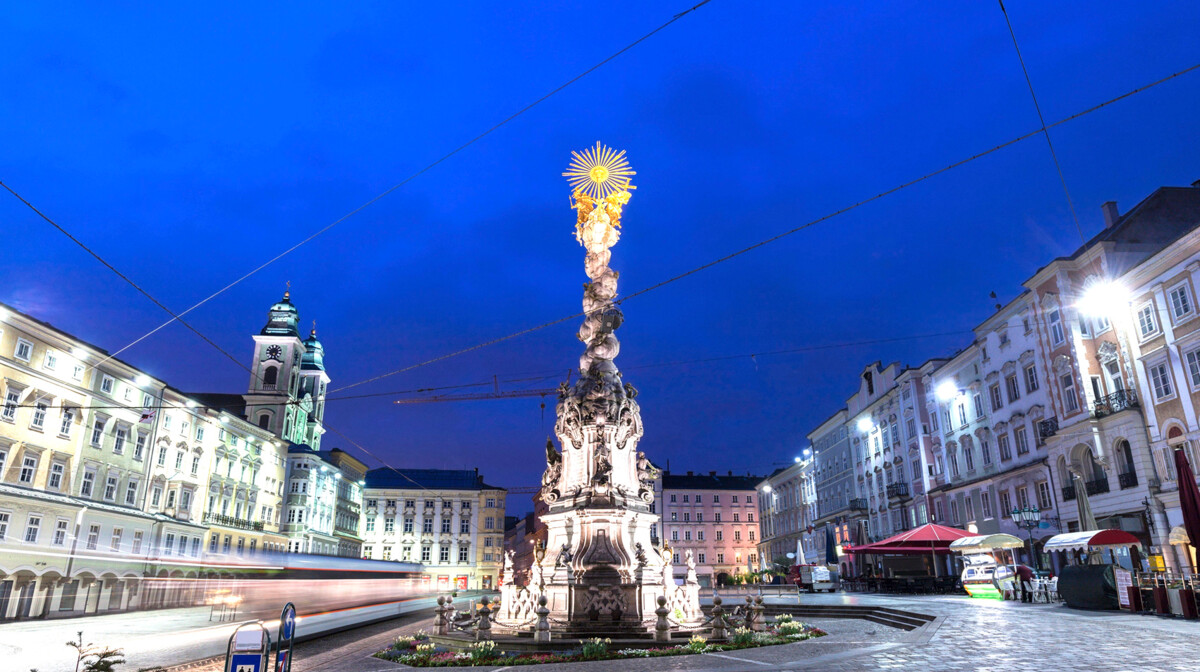 Austrija, Linz, Hauptplatz