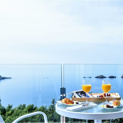 Dubrovnik, Hotel Ariston, pogled na grebene