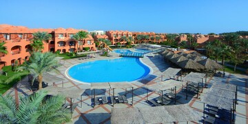 Hurghada zrakoplovom iz ljubljane,  Hotel Jaz Makadi Oasis Resort, bazen i hotel
