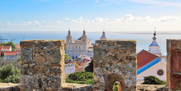 Pogled sa dvorca St.George, putovanje u Lisabon i portugalska tura