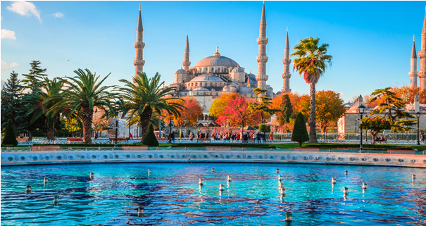 Plava Džamija, putovanje zrakoplovom u Istanbul 