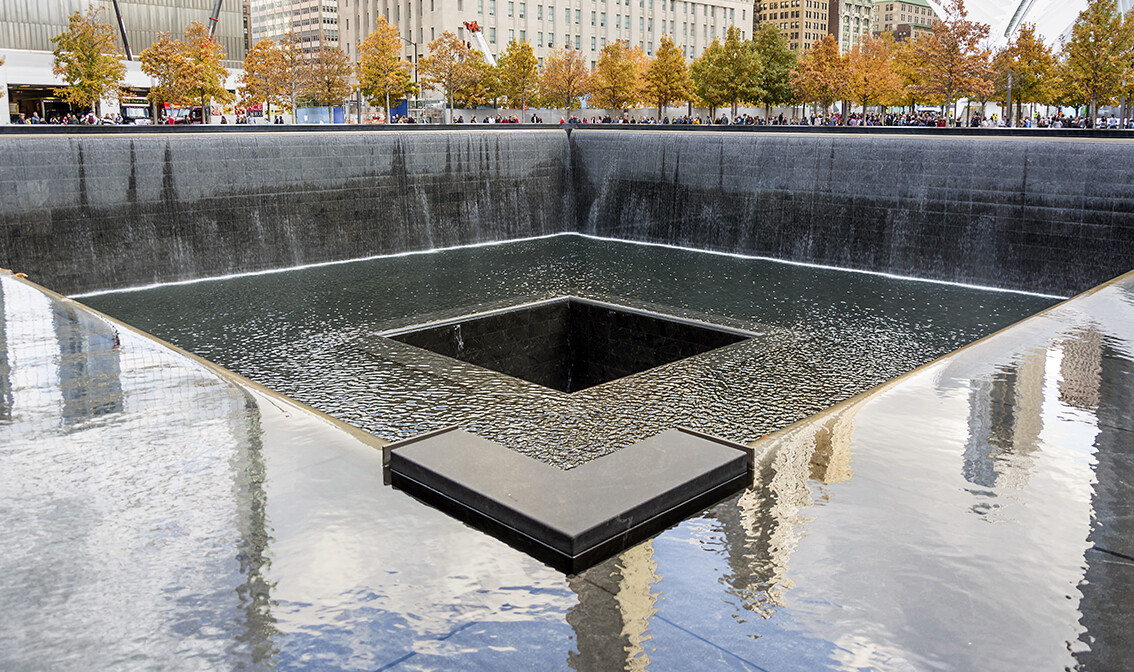New York, Spomen obilježje NYC-a 9 11 u Svjetskom trgovinskom centru Ground Zero