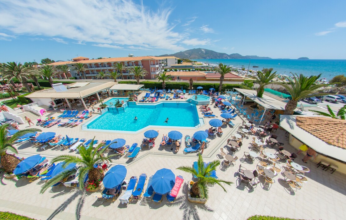 Last minute Zakintos, Laganas, Hotel Poseidon Beach, panorama bazena