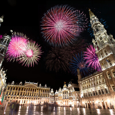 Belgija, Bruxelles, Nova godina