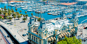 Carinarnica i luka Port Vell, putovanje u Barcelonu, europska putovanja zrakoplovom, mondo travel