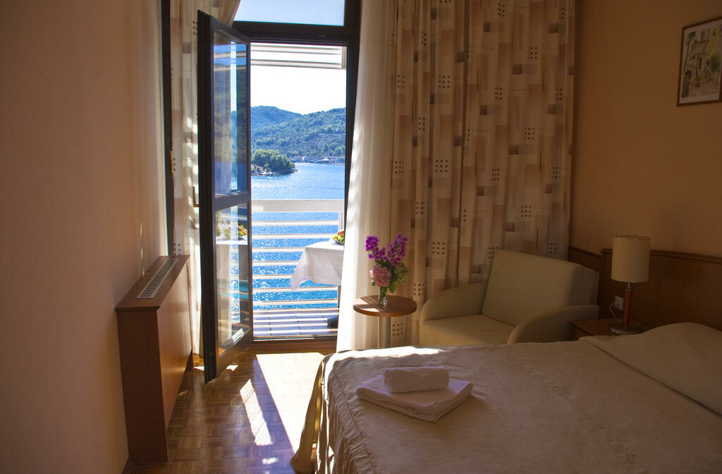 Otok Korčula, Vela Luka, Hotel Adria, soba pogled more