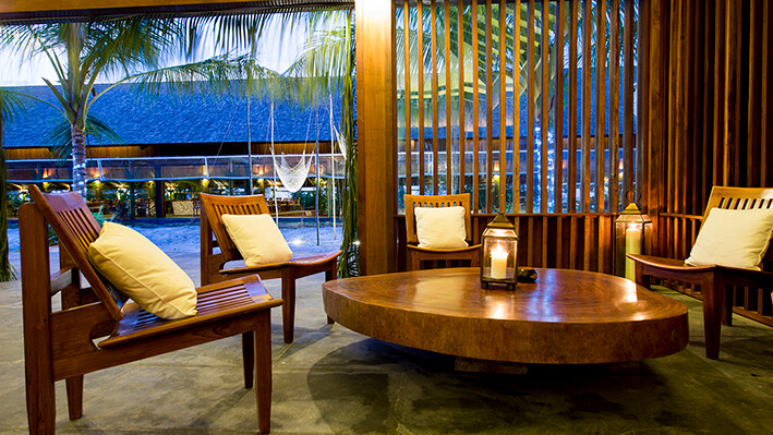 Maldivi, The Barefoot Eco Hotel, prostor za opuštanje