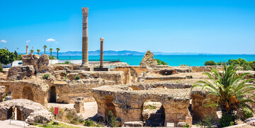 Kartaga arheološko nalazište, Tunis, ljetovanje Mediteran, charter let Tunis