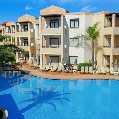 Kreta ljeto, Chania, Kato Stalos, Hotel Creta Palm Resort, bazen