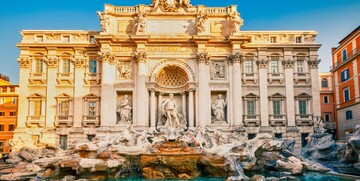 Fontana di Trevi, putovanja zrakoplovom, Mondo travel, europska putovanja