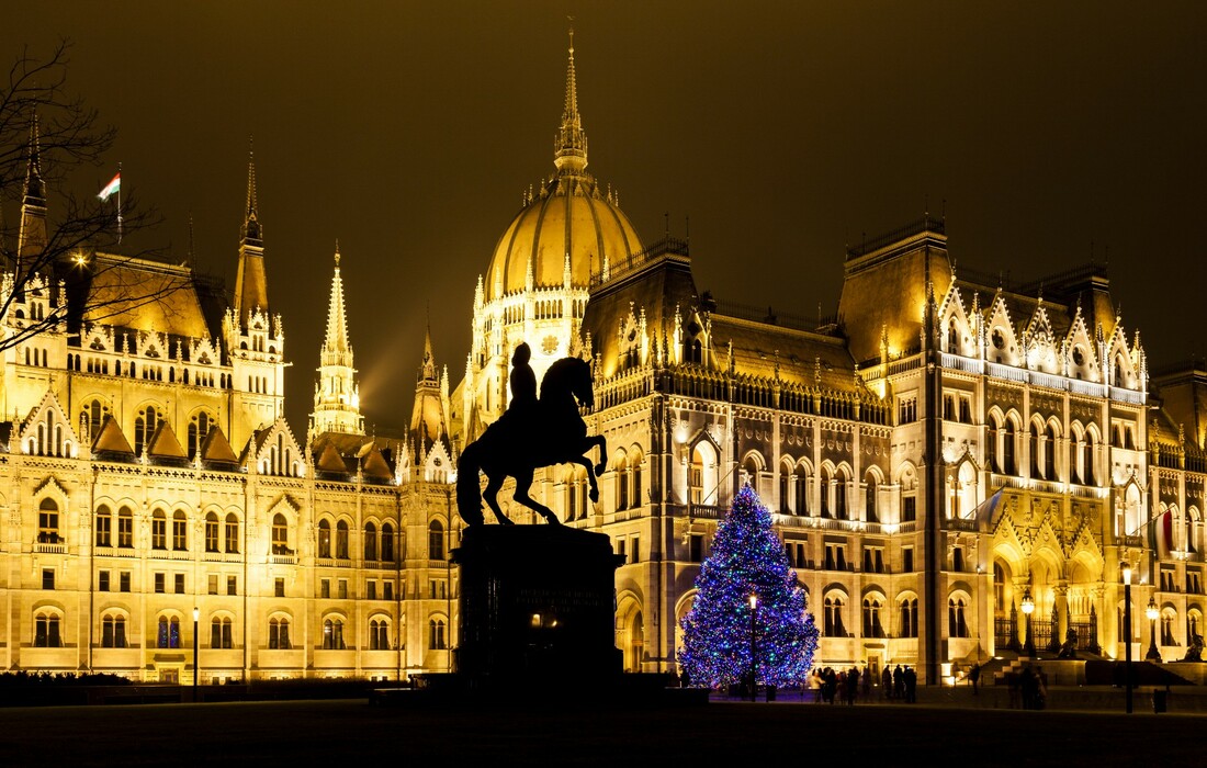 Bor ispred Parlamenta, putovanje Advent u Budimpešti