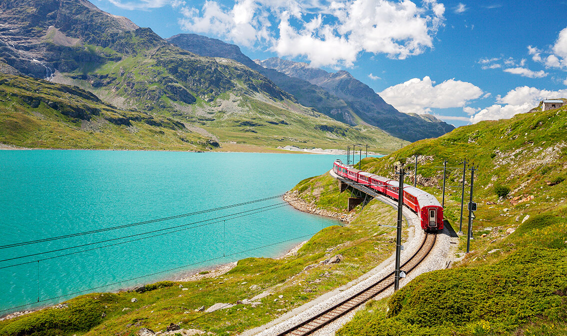 Vlak - prolaz Bernina - Švicarska
