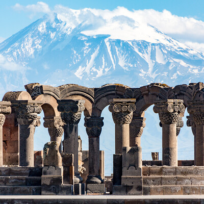 Armenia -  Zvartnos temple in Yerevan