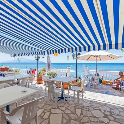 last minute Samos, Potokaki, Hotel Potokaki Beachfront, bar na plaži