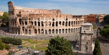 Rim, koloseum, putovanje zrakoplovom 