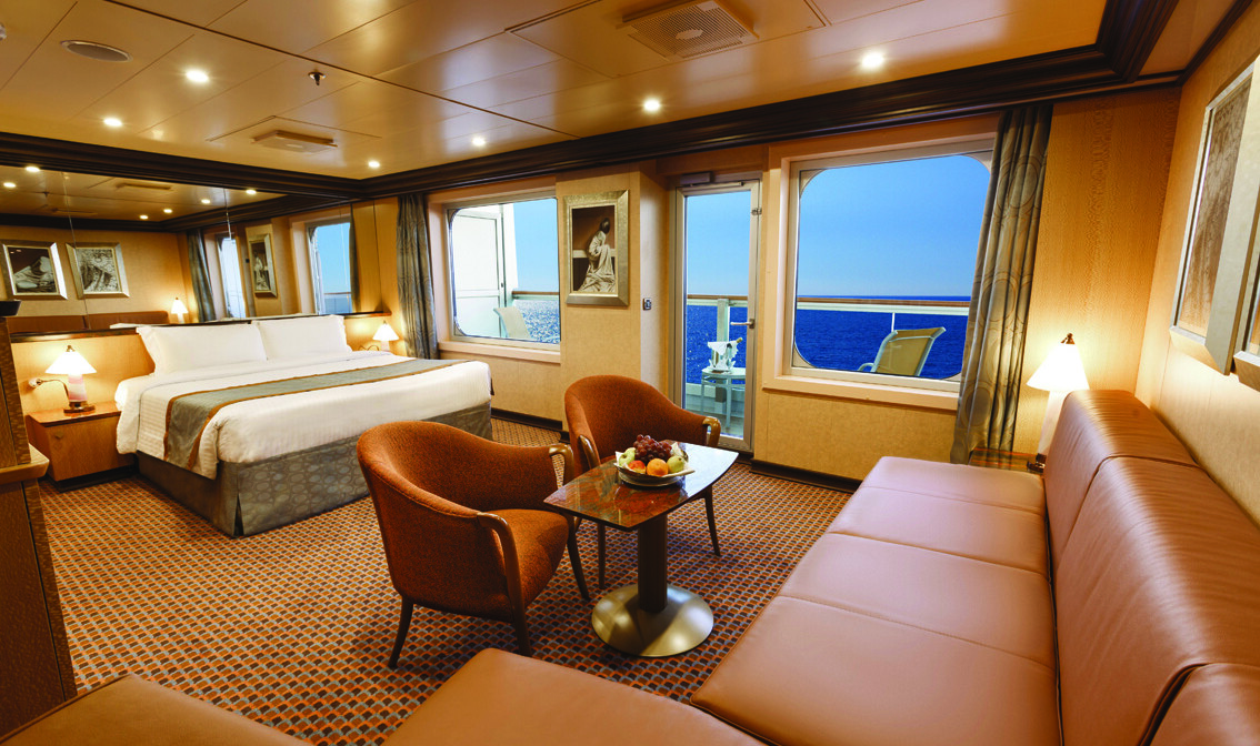 Costa Diadema, grand suite, balkonm pogled ocean