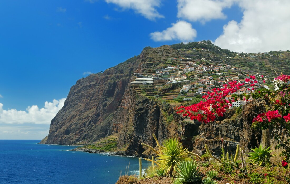 Najveća europska morska stijena Cabo Girao i cvijeće, putovanje Madeira