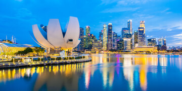 Muzej u oblliku lotusova cvijeta, putovanje Singapur, daleka putovanja