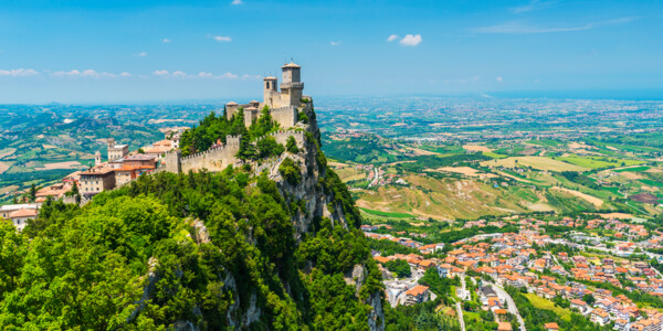 San Marino, toranj Guaita i tvrđava na planini Titano