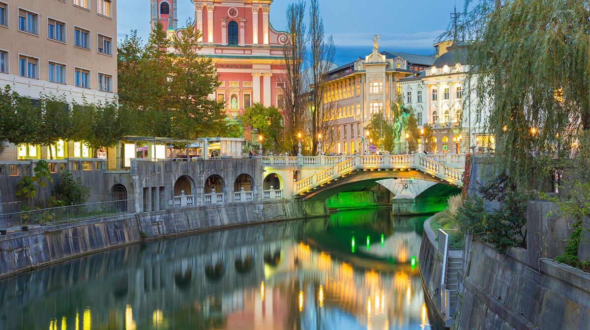 Ljubljana u sumrak, putovanja autobusom, Mondo travel, europska putovanja, garantirano putovanje 