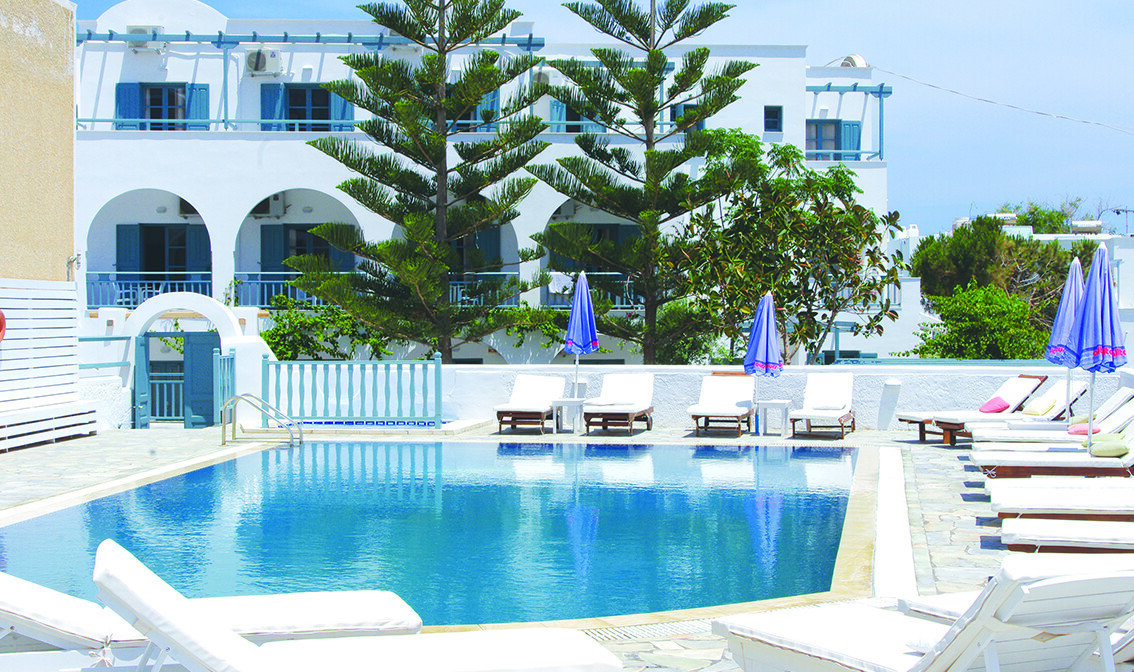 Grčka Santorini, Kamari, Hotel Iris Boutique, bazen